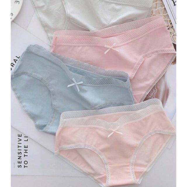 Quần Lót Cotton Cạp Lưới