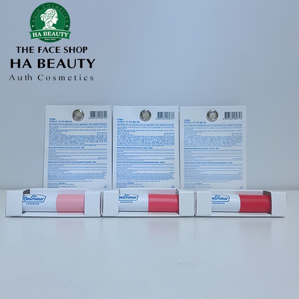 Son dưỡng môi có màu siêu mềm môi dưỡng ẩm hồng hào căng mướt The Face Shop Dr Belmeur Advanced Cica Touch Lip Balm 5.5g