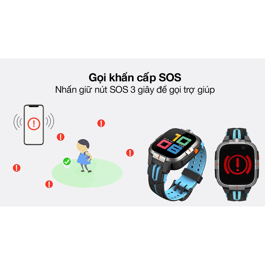 Đồng hồ định vị trẻ em 4G Kidcare S6