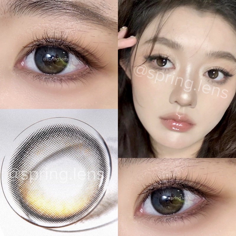 KÍNH ÁP TRÒNG HIỆU ỨNG NEYO XÁM XANH NÂU CÓ GIÃN TRÒNG @spring.lens