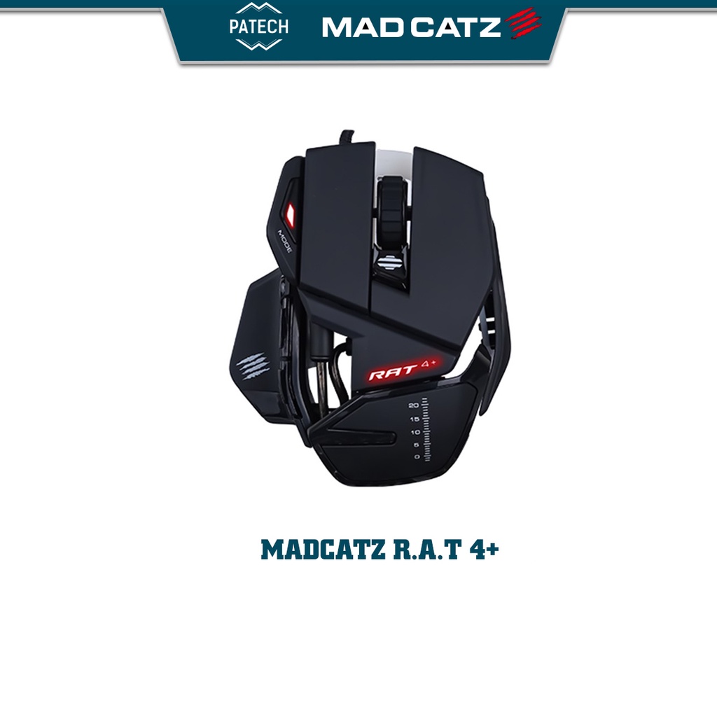˂PATECH˃ Chuột máy tính Authentic MADCATZ R.A.T 4+ - Hàng chính hãng