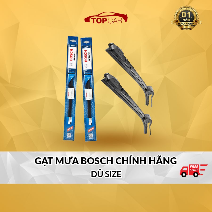 ⚡HÀNG CHÍNH HÃNG⚡Gạt Mưa Ô Tô BOSCH Mềm Siêu Sạch BOSCH AEROFIT Chính Hãng (Có Tem Chống Hàng Giả)