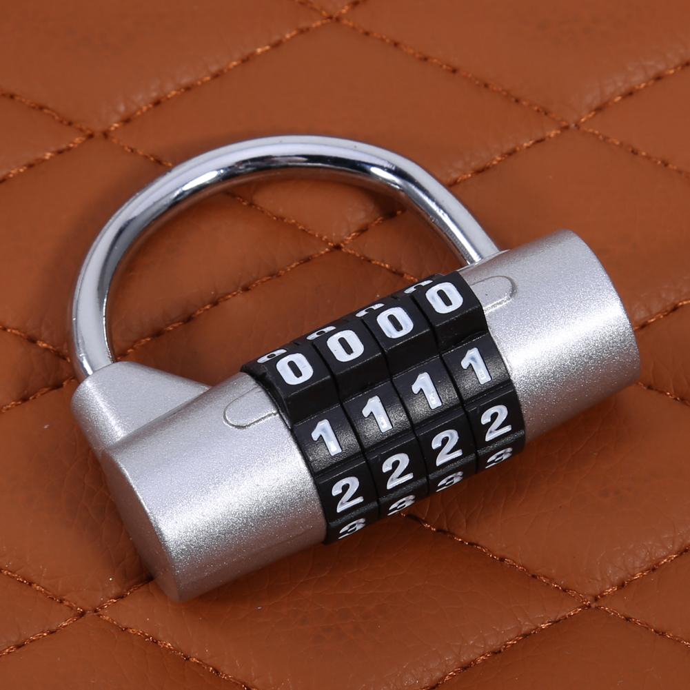 4 Digit Password Safety Lock Wide Shackle Combination Padlock New