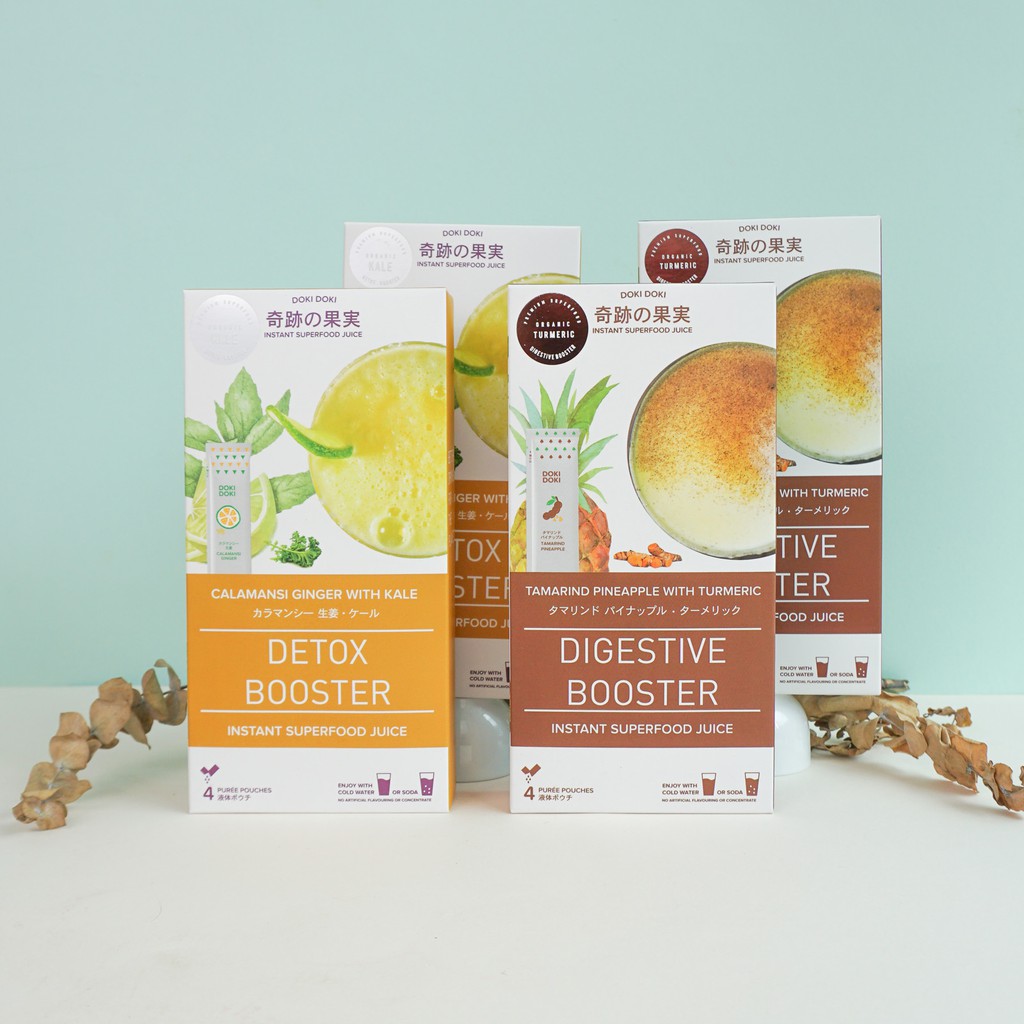 DOKI DOKI Combo Sinh tố Me Thơm và Tắc Gừng