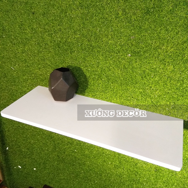 Bàn gập treo tường gỗ MDF mặt màu trắng 30x80cm bản lề A2