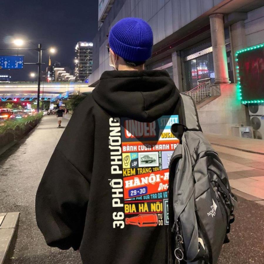 Áo Hoodie nam nữ, áo sweater Chất nỉ bông dầy dặn , form rộng  under Hà Nội Nam Nữ Unisex - In Hình Local Brand