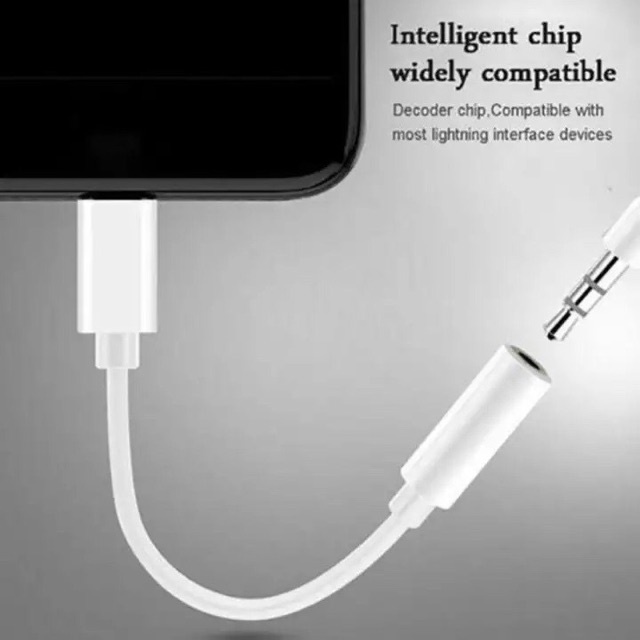 Jack Chuyển Đổi Tai Nghe Cổng L Sang 3.5mm Dành Cho 7/8/7plus/8plus/x/xsmax/11/12/13/pro/promax-> 14 Bảo Hành 12 Tháng