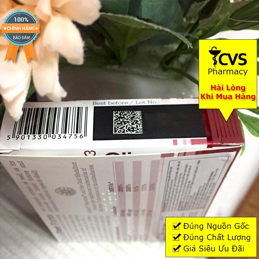 Viên Uống CHELA FERR FORTE - Hỗ trợ bổ sung sắt và dễ hấp thụ sắt (Hộp 30 viên)