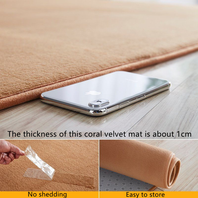 Thảm lông ngắn siêu mềm trang trí phòng khách/phòng ngủ/phòng tắm thời thượng