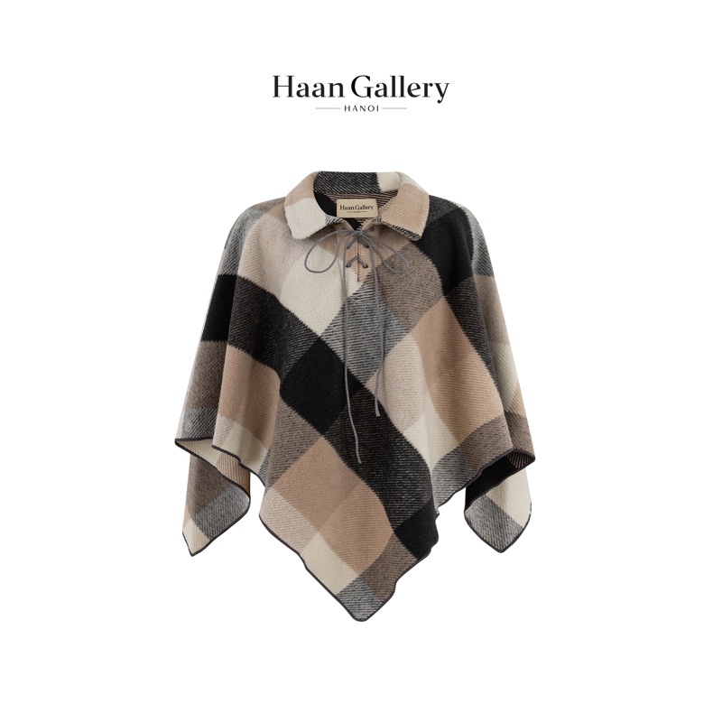 HAAN GALLERY áo choàng Cape chất liệu cashmere sang trọng giữ nhiệt