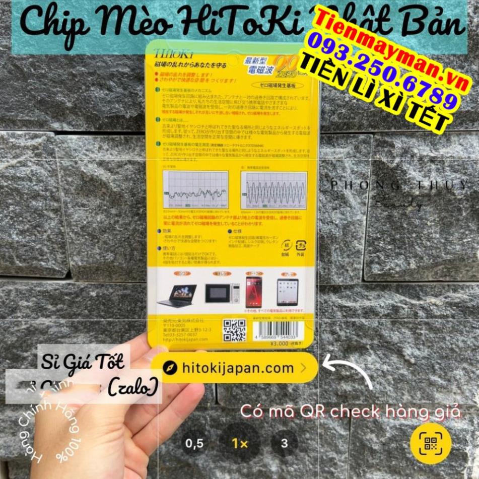 MIẾNG DÁN CHIP CHỐNG BỨC XẠ ĐIỆN TỪ NHẬT BẢN HITOKI HÌNH MÈO THẦN TÀI , NGĂN BỨC XẠ ĐIỆN THOẠI