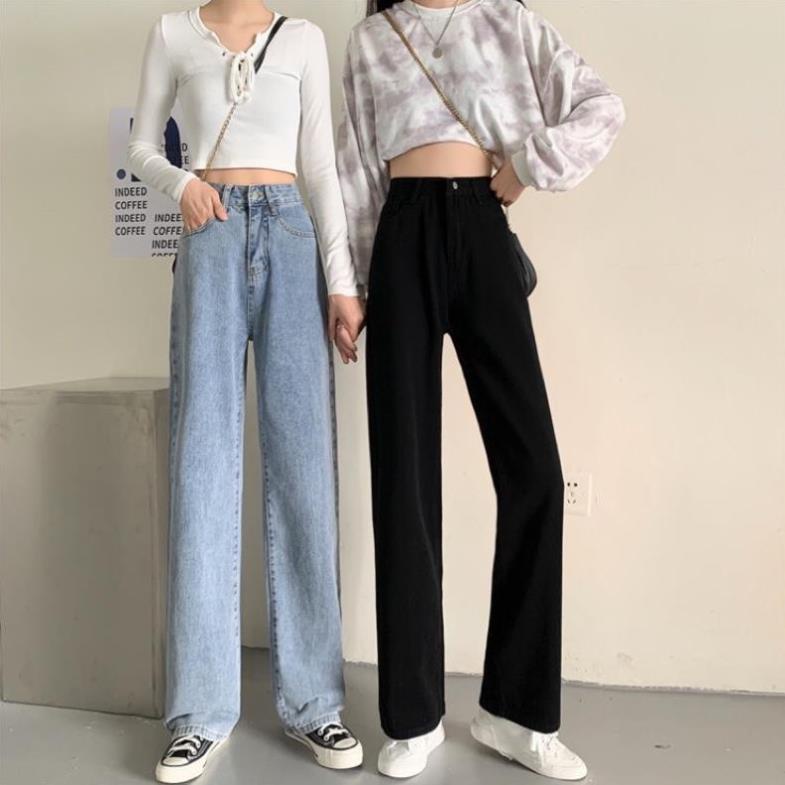 Quần jeans, quan bò baggy nữ ống suông rộng TR01 hot trend 2021