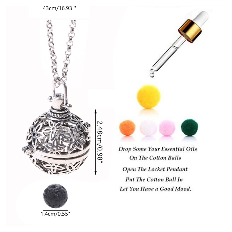 Vòng cổ Bạc Mặt Đá Nham Thạch Tinh Xảo Cho Nữ