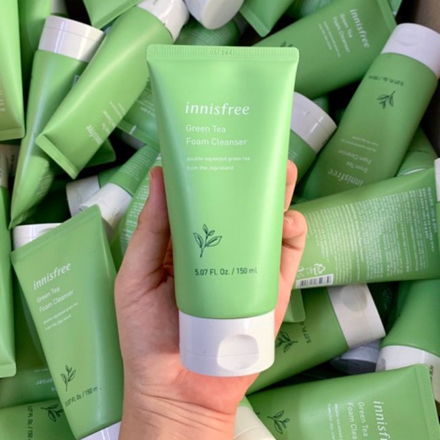 Sữa rửa mặt trà xanh green tea innisfree mẫu mới 2019 150ml
