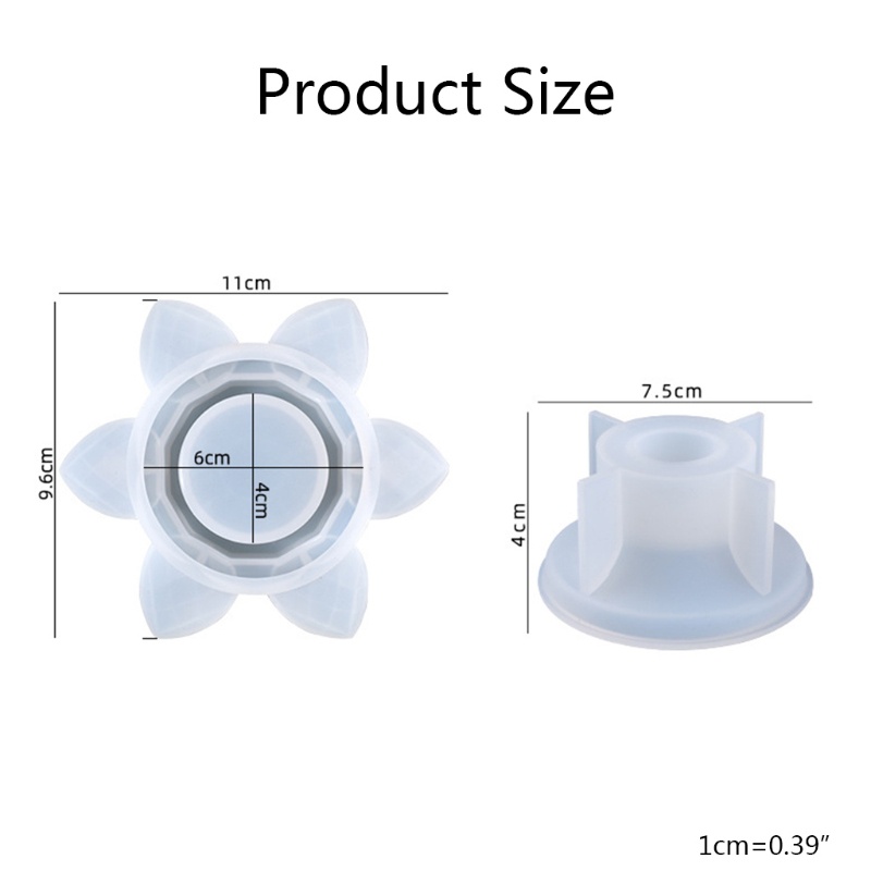 Khuôn Làm Đèn Trà Hình Hoa Sen Bằng Nhựa Resin Không Độc Hại Trang Trí Nhà Cửa / Sự Kiện Năm Mới