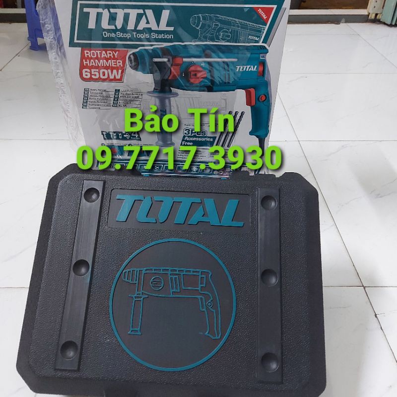 22mm Máy khoan búa xoay 650W Total TH306226