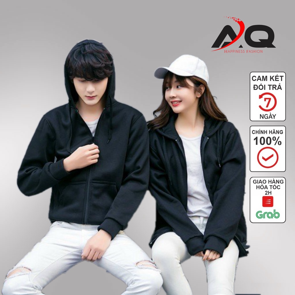 Áo khoác NỈ PE trơn Cao Cấp Nam Nữ khóa kéo thời trang cao cấp cho bạn trẻ Unisex- AQ STORE