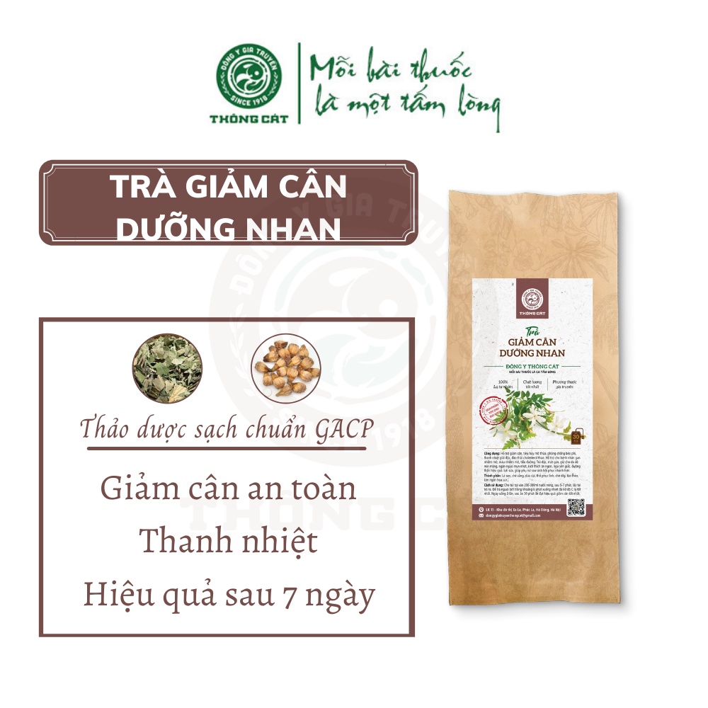 Trà dưỡng nhan giảm cân - Thảo mộc túi lọc giảm cân an toàn, eo thon, giảm mụn, đẹp da, hỗ trợ tiêu hóa Thông Cát