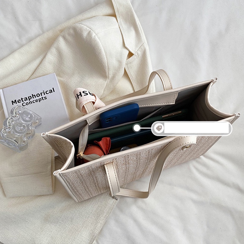 Túi Xách Đeo Vai Đan Cói Cỡ Lớn Thời Trang Nữ Sành Điệu