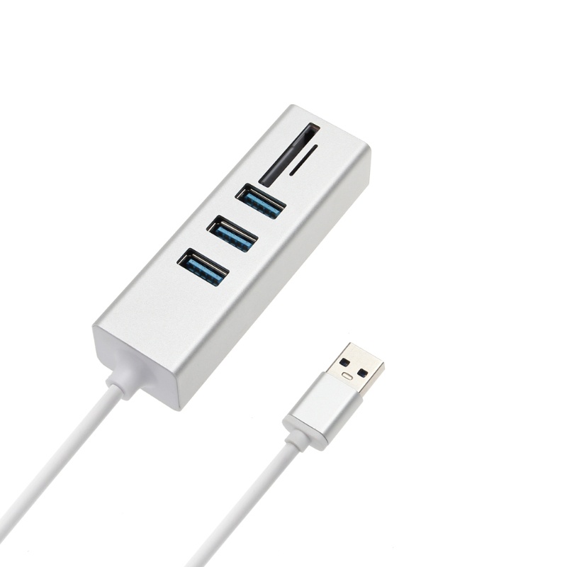 Bộ Hub Gồm 3 Cổng USB 3.0 Bằng Chất Liệu Nhôm Dành Cho PC Laptop Máy Tính Bảng Cổng USB 3.0