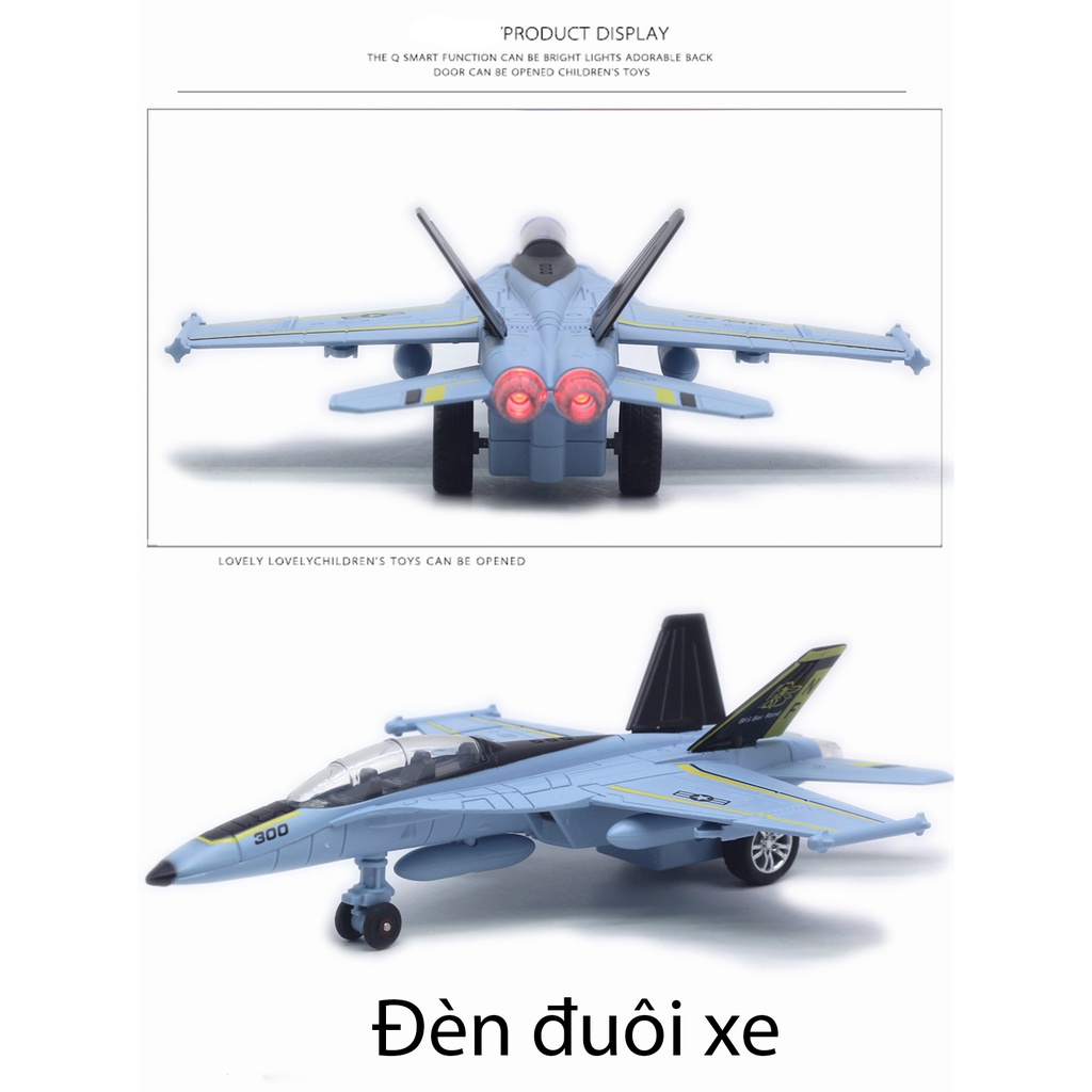 Đồ chơi mô hình KAVY máy bay chiến đấu, trinh sát, ném bo.m F-16, F-18, F-35,SR-71,Su-35 có nhạc đèn chạy cót vỏ hợp kim