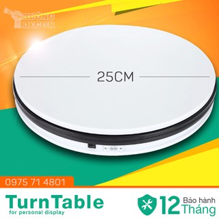 Bàn xoay trưng bày 360 TurnTable 25cm chịu tải 10kg