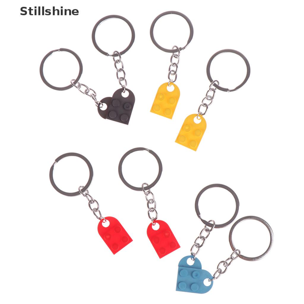 Bộ 2 móc khóa hình trái tim dễ thương