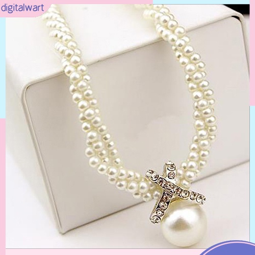 Vòng cổ chuỗi hạt ngọc trai nhân tạo sang trọng thanh lịch dành cho nữ