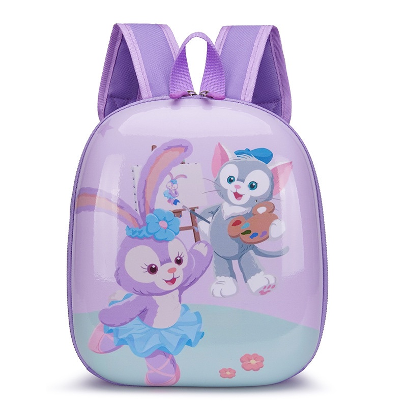 Balo đi học mẫu giáo mầm non, balo trứng chống nước cho bé trai bé gái Ngựa Pony, Thỏ tím Xu Xu Kids