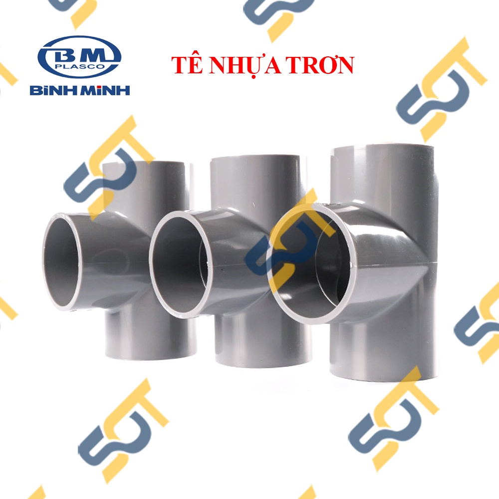 [BÌNH MINH] Tê nhựa nối ống nước, Tê nhựa PVC BÌNH MINH ba đầu dán ống phi 21 27 34
