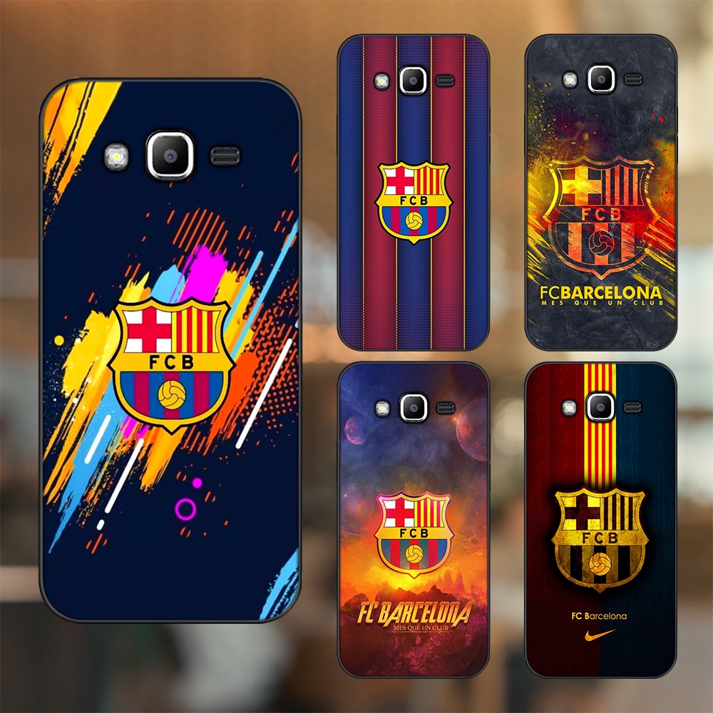 Ốp lưng Samsung J2 Prime, J3 2016, J5 2015 viền đen in hình Barcelona Barca