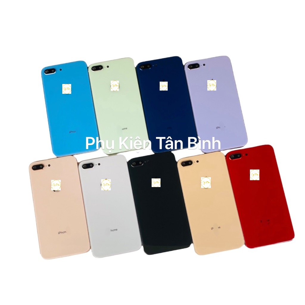 Vỏ thay thế cho 8Plus cạnh vuông lưng kính siêu đẹp