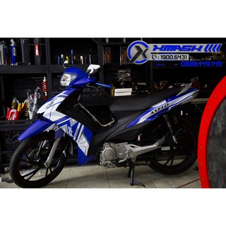 Tem Axelo Mẫu Xanh GP Viền Trắng