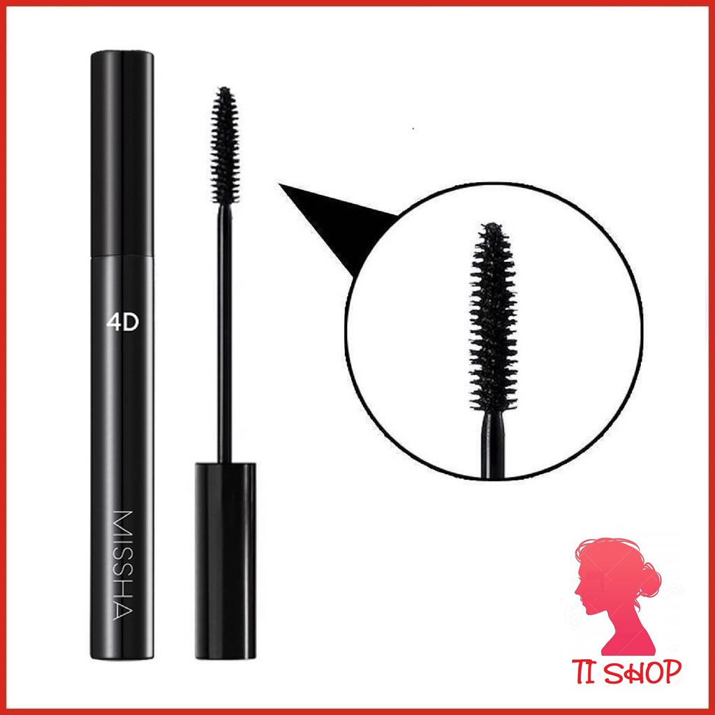 Mascara 4D 💋FREESHIP💋 Chuốt Mi 4D Missha mi dày tự nhiên Hàn Quốc