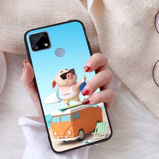 Ốp lưng realme c25 viền dẻo tpu bst heo con