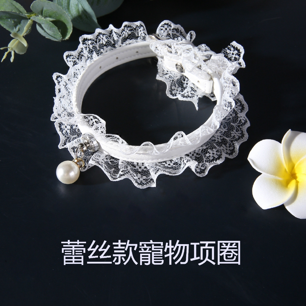 Đầm Cưới Phối Ren Màu Trắng Đen Có Chuông Hình Mèo Xinh Xắn