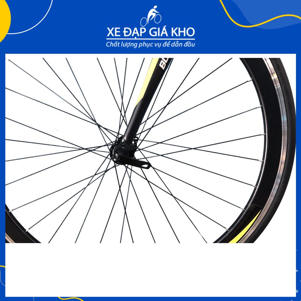 Xe Đạp Đua Black Line Khung Nhôm Cổ Cong