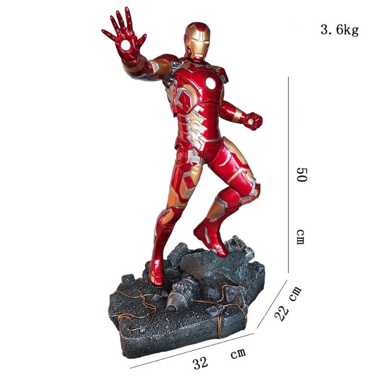 ( Hàng Có Sẵn) Mô hình Iron Man MK43 tỉ lệ 1/4 50cm cao cấp