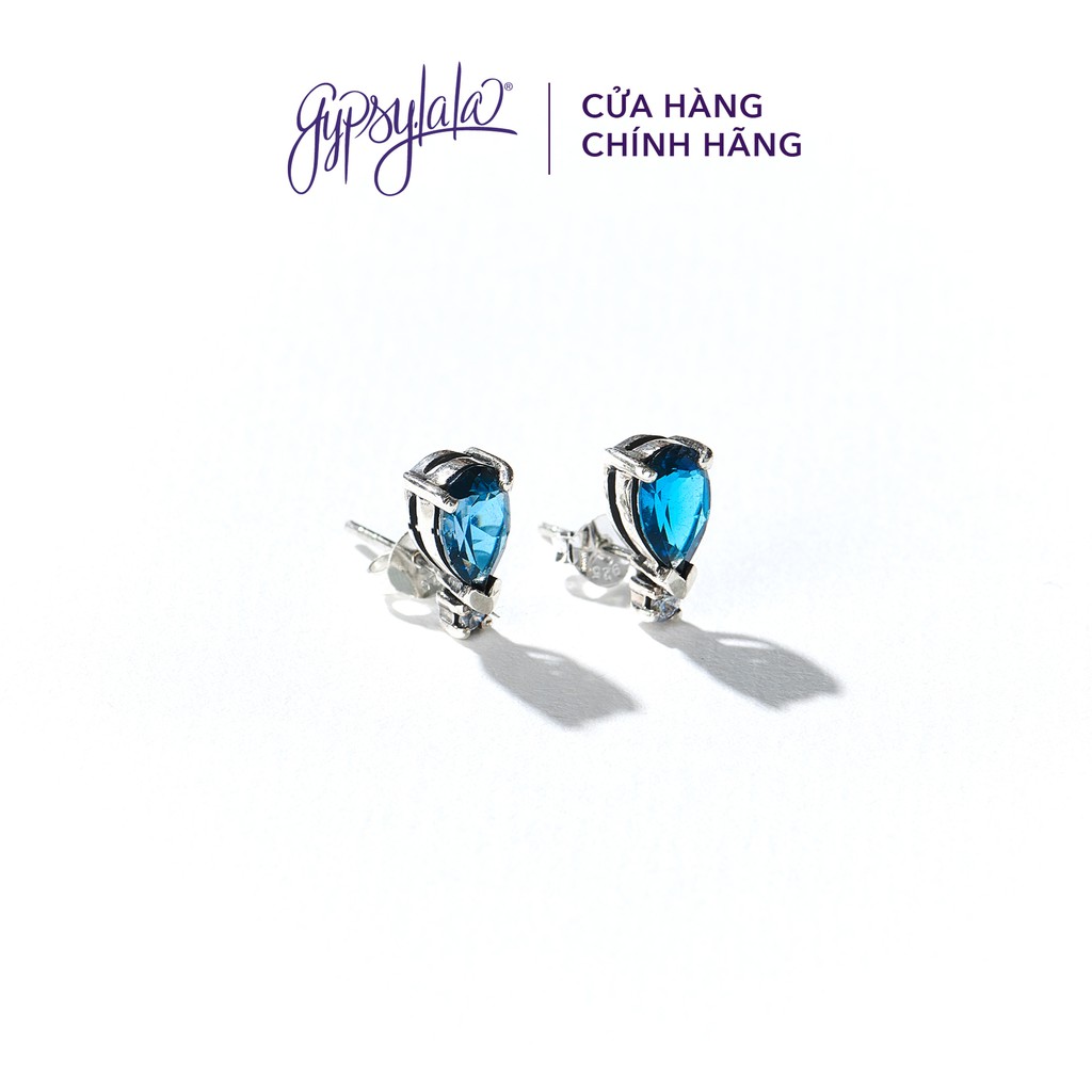 Bông Tai Đá Topaz London Thiên Nhiên Bạc 925 Mang Tình Yêu Hy Vọng SP001397 Gypsy.lala