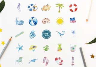 10 Stickers Summer Holiday