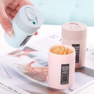 Hộp đựng tăm xỉa răng bằng nhựa cao cấp ( giao màu ngẫu nhiên)