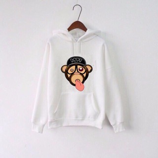 [HCM] (Ảnh thật) Áo Hoodie nỉ in nhiệt (35-68kg). khỉ - monkey