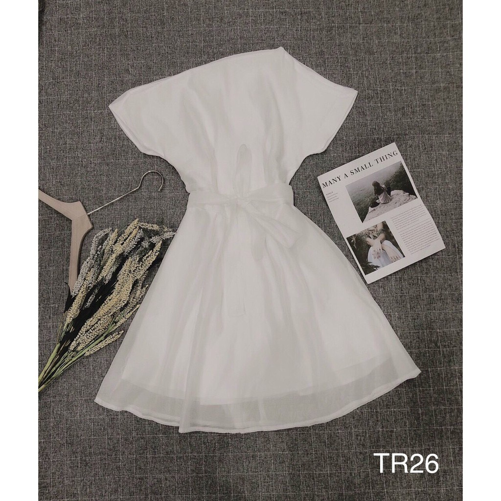 Đầm dự tiệc lệch vai dễ thương đi tiệc đi chơi màu trắng | BigBuy360 - bigbuy360.vn