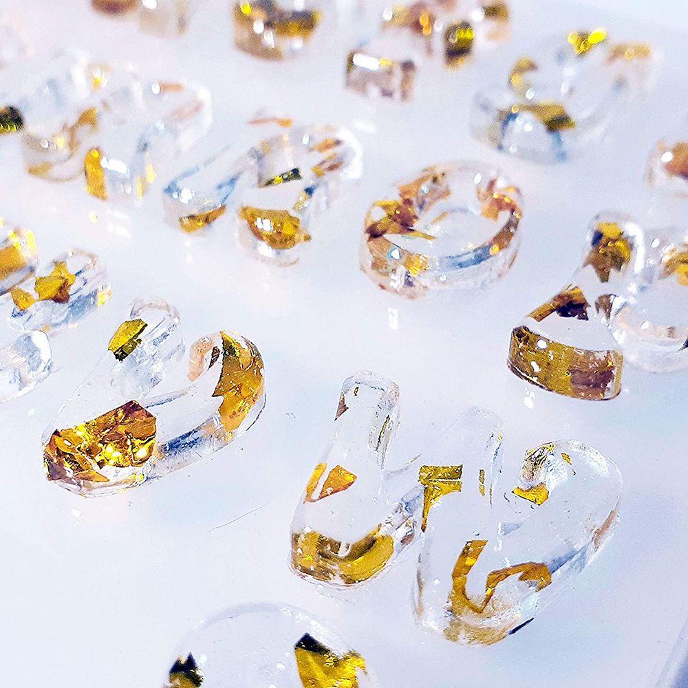 Khuôn Silicone Làm Trang Sức Thủ Công 24 Chữ Cái|Khuôn Làm Bánh Hình Con Số