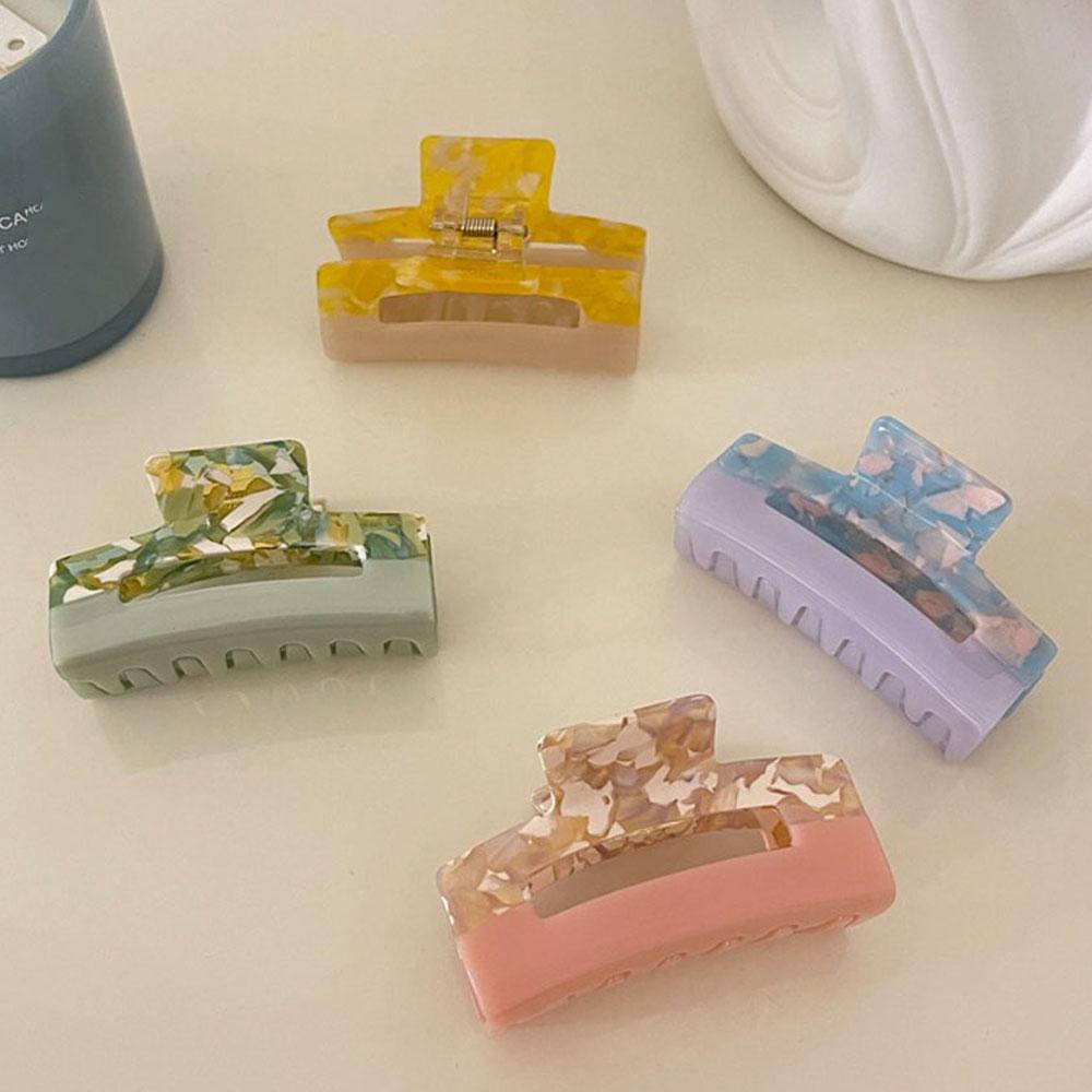 Kẹp Tóc Màu Xanh Dương / Vàng / Hồng Phong Cách Hàn Quốc Sang Trọng