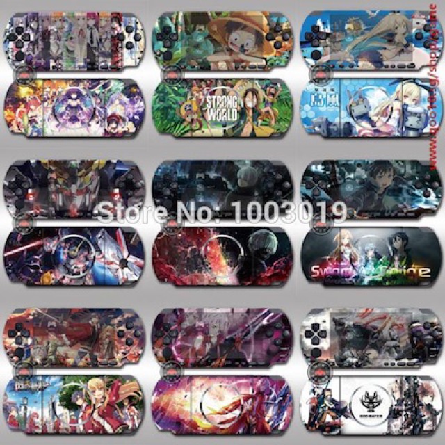 Dán skin trang trí cho máy psp2000 giao ngẫu nhiên Dán PSP 2000