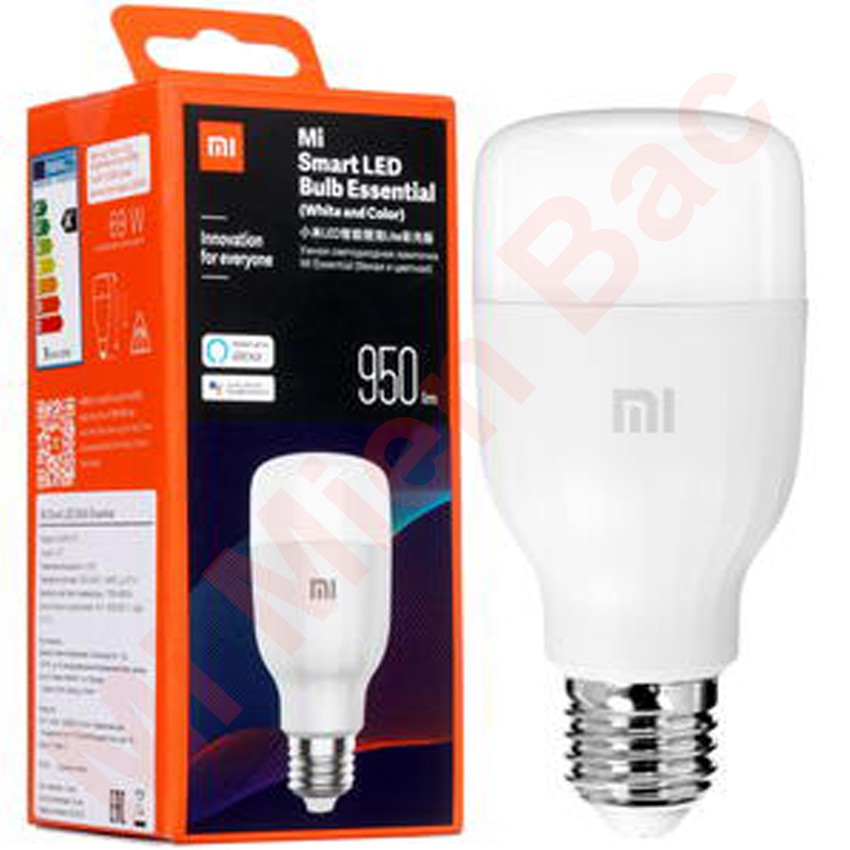 Bóng đèn LED Thông Minh Xiaomi MI LED Bulb Essential MJDPL01YL, Bản Cao Cấp Hơn Yeelight, 16 Triệu Màu Đổi Màu Theo Ý