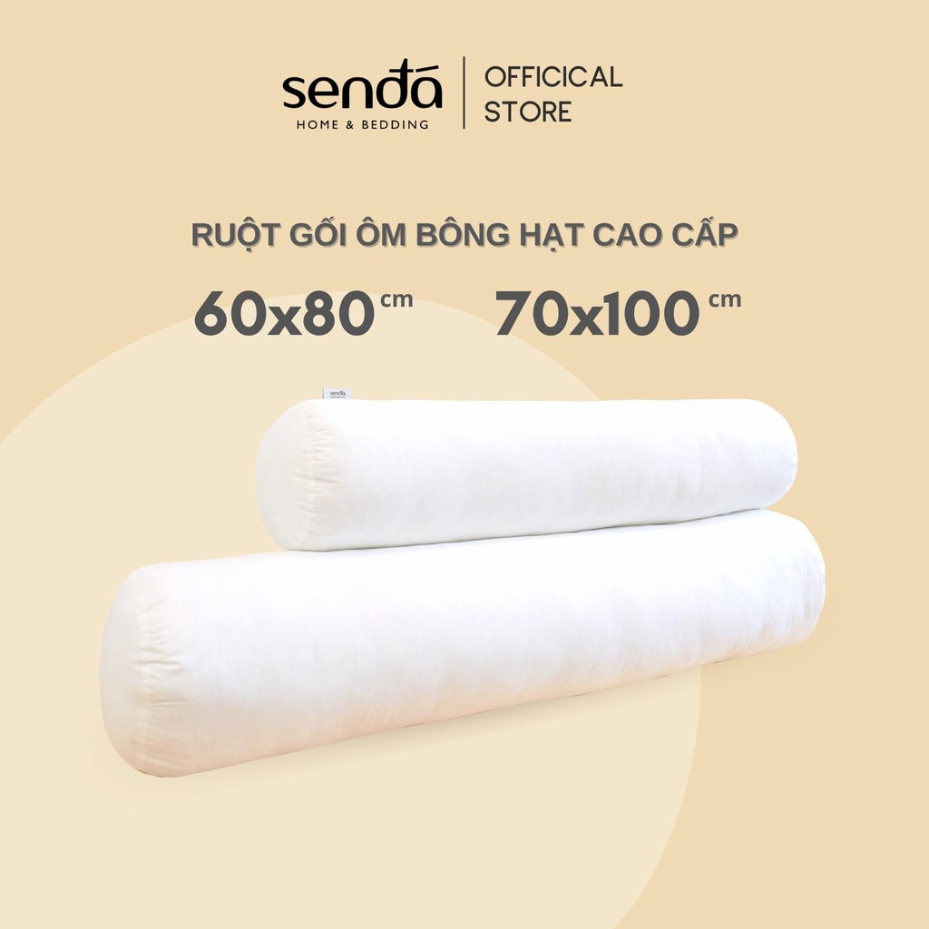 Ruột gối ôm Sen Đá Home Bedding 70x100 60x80 cm, gòn bi 3D Polyester cao cấp siêu bền, đàn hồi, không xẹp lún