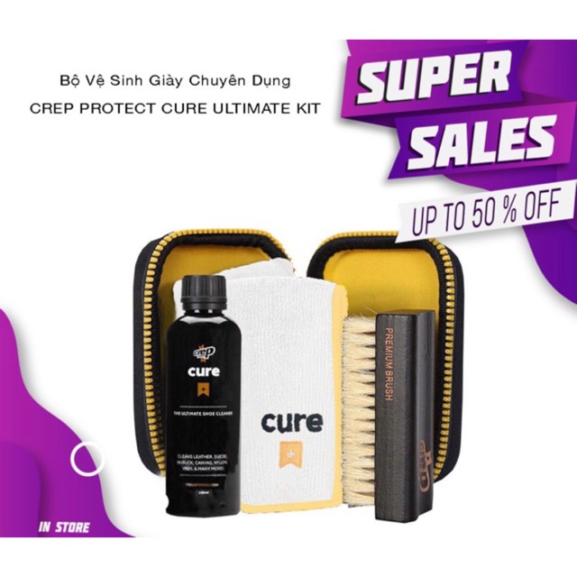 Crep Protect Cure Kit - Bộ Kit Vệ Sinh Giầy Chuyên Dụng ( Hàng Cty Chính Hãng )