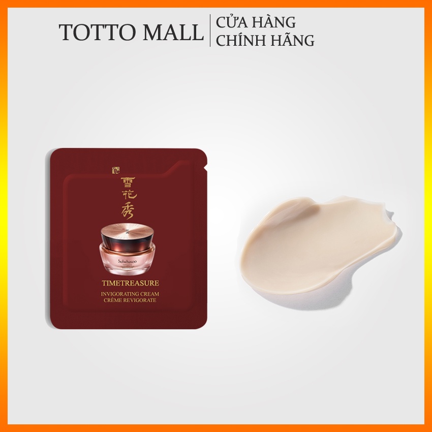 [10 gói] Kem thông đỏ Sulwhasoo Timetreasure Renovating Cream Ex - Kem dưỡng thông đỏ Sulwhasoo